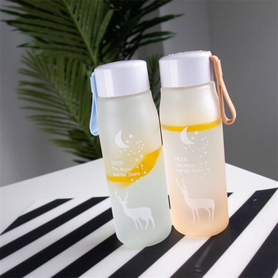 560ml Sports Water Bottle Plastic Portable Drinking Cup Girl Leakproof Drop-proof Shaker Mug Travel Water Bottle for Outdoor – Image 2