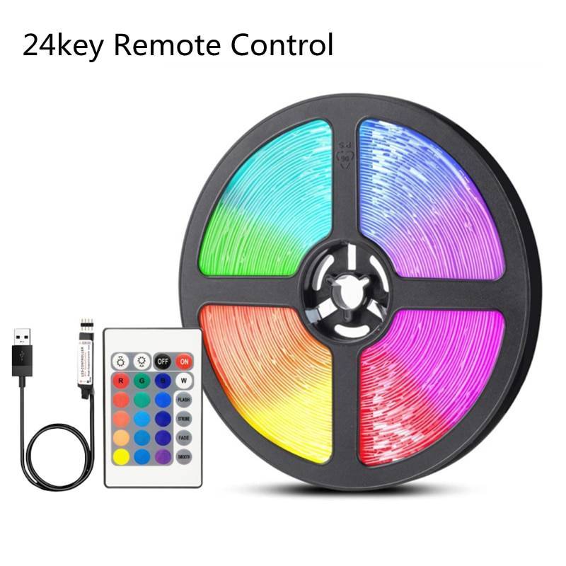 LED Strip Light RGB 5050 USB 2835 Flexible Lamp Tape Infrared Bluetooth Control DC5V TV Backlight Party Bedroom Decoration Luces – Image 9