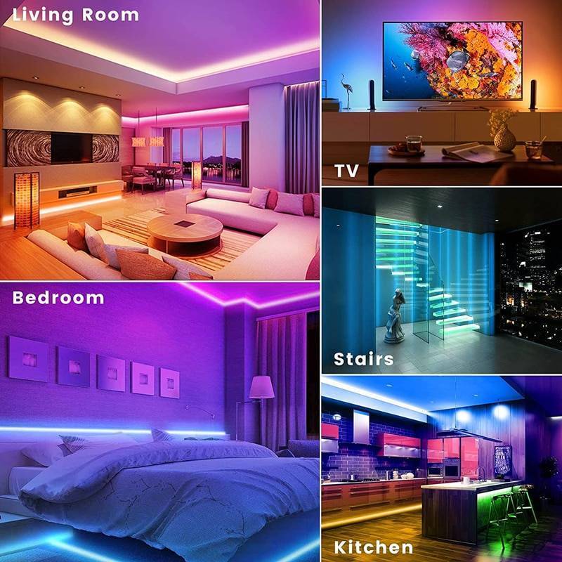 LED Strip Light RGB 5050 USB 2835 Flexible Lamp Tape Infrared Bluetooth Control DC5V TV Backlight Party Bedroom Decoration Luces – Image 3