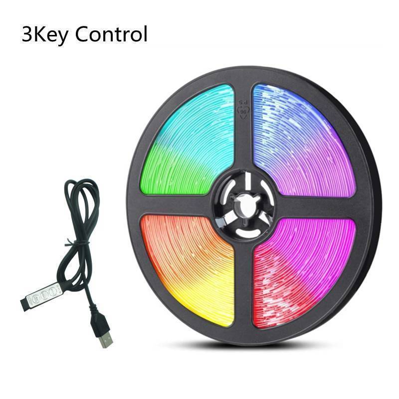 LED Strip Light RGB 5050 USB 2835 Flexible Lamp Tape Infrared Bluetooth Control DC5V TV Backlight Party Bedroom Decoration Luces – Image 2