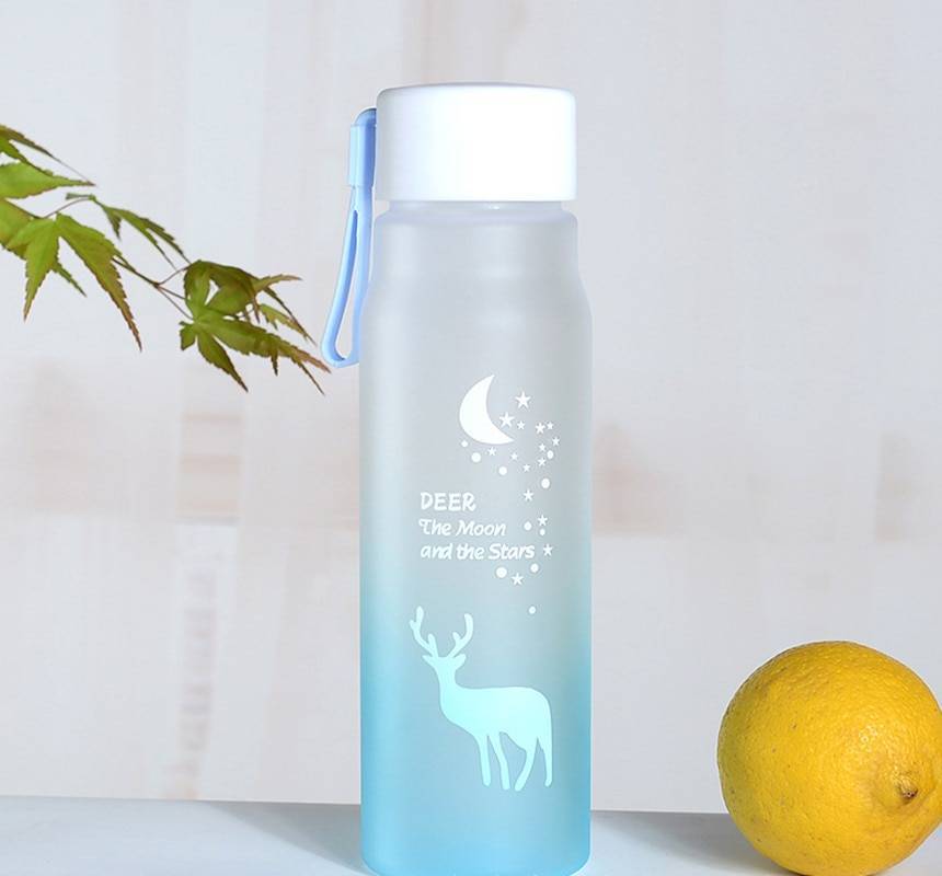 560ml Sports Water Bottle Plastic Portable Drinking Cup Girl Leakproof Drop-proof Shaker Mug Travel Water Bottle for Outdoor – Image 9