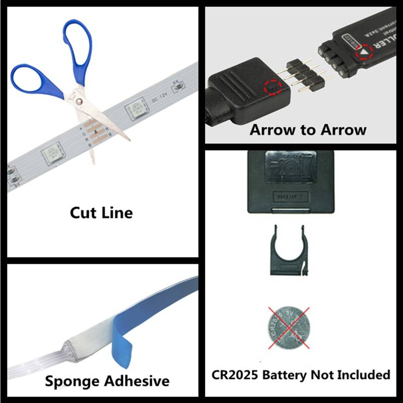 LED Strip Light RGB 5050 USB 2835 Flexible Lamp Tape Infrared Bluetooth Control DC5V TV Backlight Party Bedroom Decoration Luces – Image 6