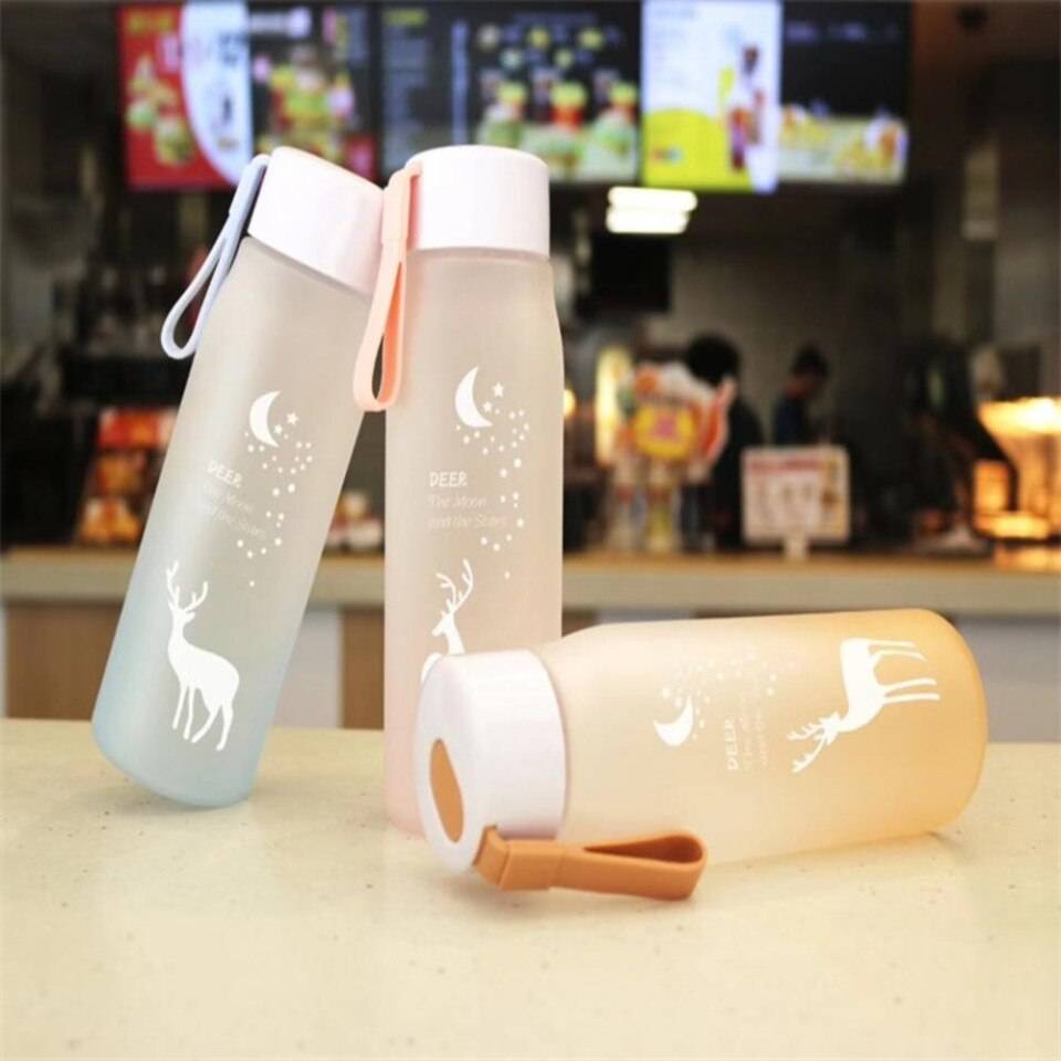 560ml Sports Water Bottle Plastic Portable Drinking Cup Girl Leakproof Drop-proof Shaker Mug Travel Water Bottle for Outdoor – Image 5