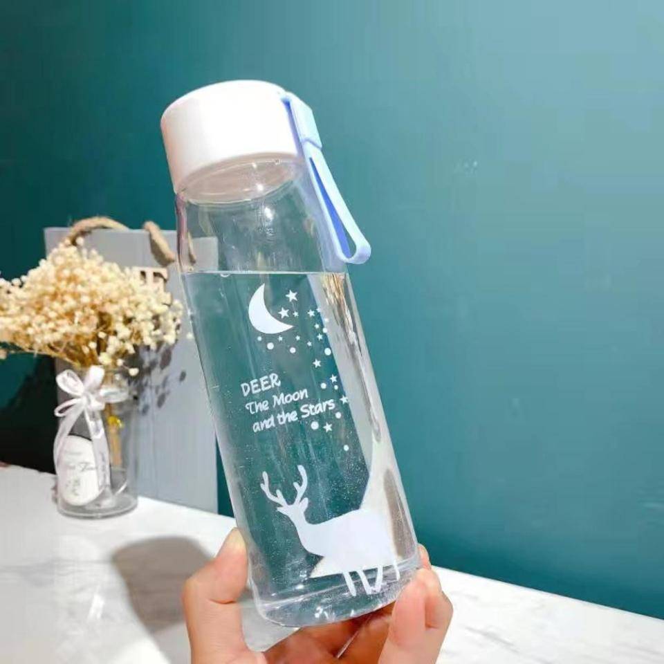 560ml Sports Water Bottle Plastic Portable Drinking Cup Girl Leakproof Drop-proof Shaker Mug Travel Water Bottle for Outdoor – Image 10